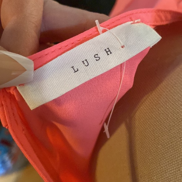 New neon pink sheer chiffon blouse - Picture 4 of 7